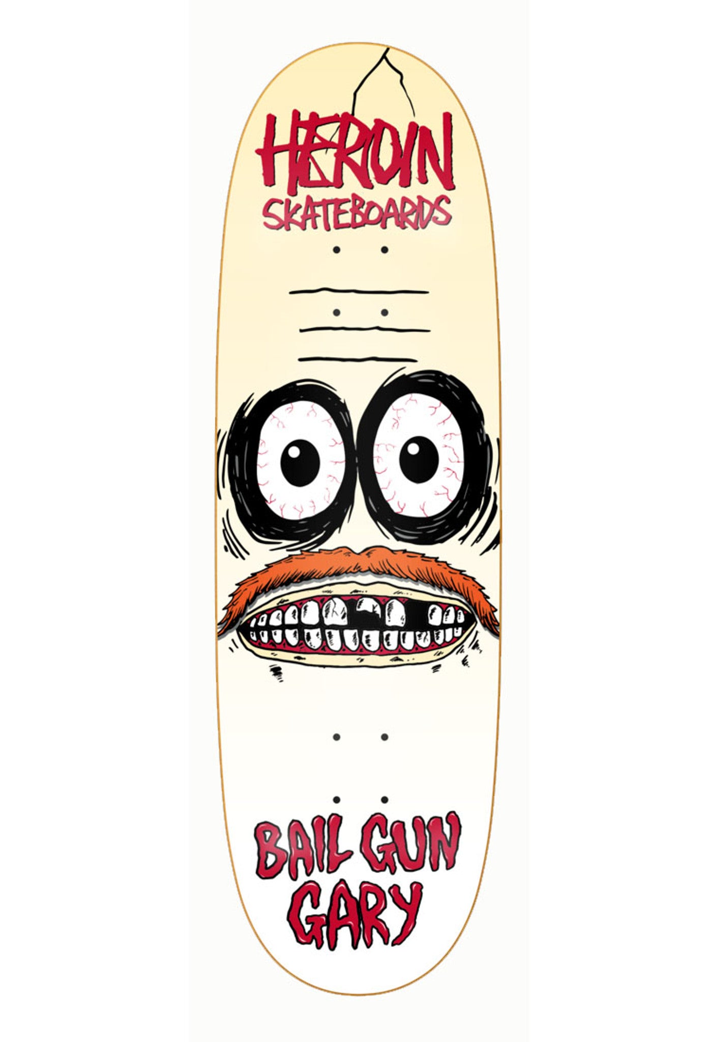 Heroin Skateboards Bail Gun Gary III 9.75" Deck
