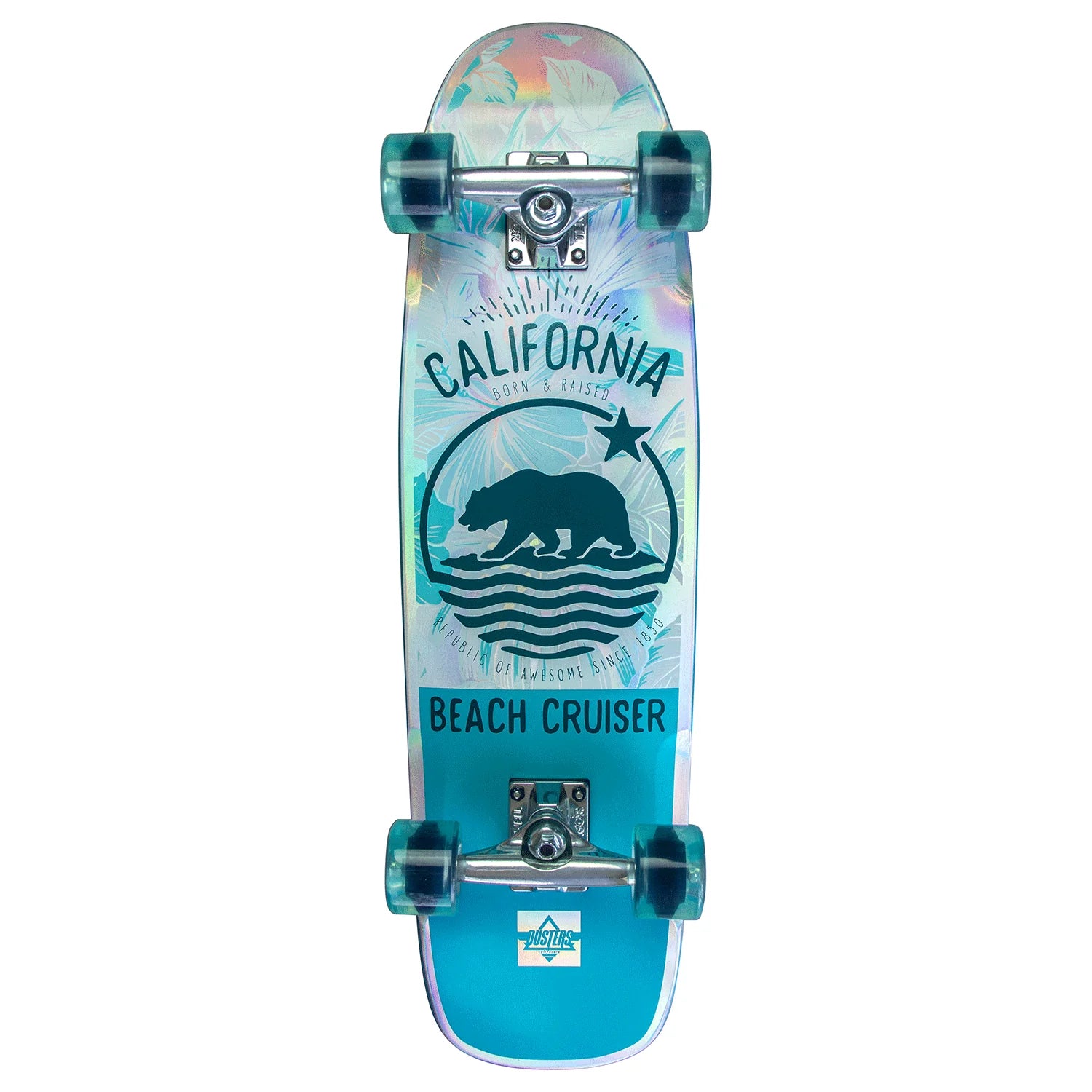 Dusters Beach Cruiser Prism (Teal/Holographic) 29"
