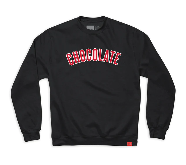 Chocolate League Crew Sweat Shirt Black X Large