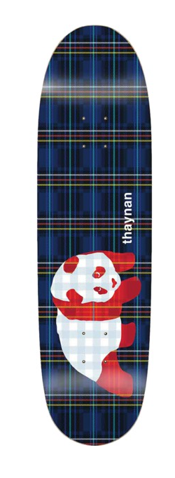 Enjoi Thaynan Blue Plaid Panda Deck 8.75 in