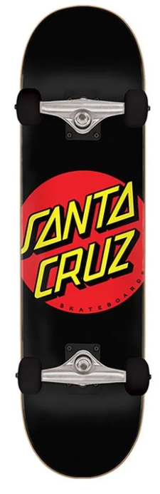 Santa Cruz Classic Dot Full Complete Black 8 in