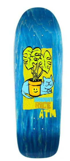 ATM Click Donovan Rice Nap Blue Stain Deck 9.5 in