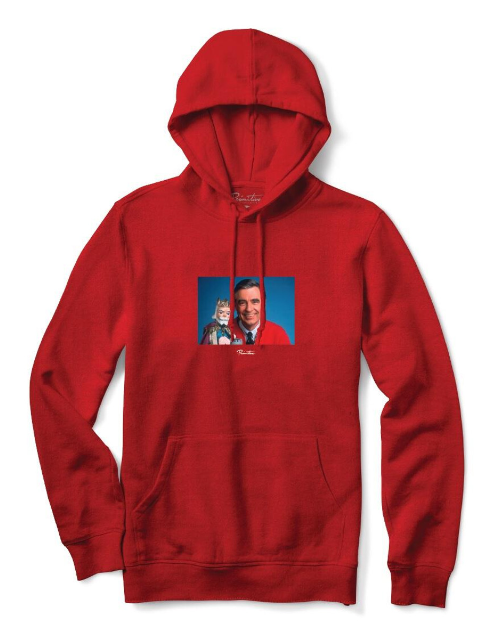 Primitive Mister Rogers Hoodie Red Large