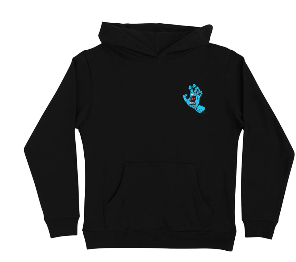 Santa Cruz Screaming Hand Hoodie Blue Youth X Large