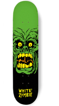 White Zombie Green Monster Skateboard Deck 8.5 in