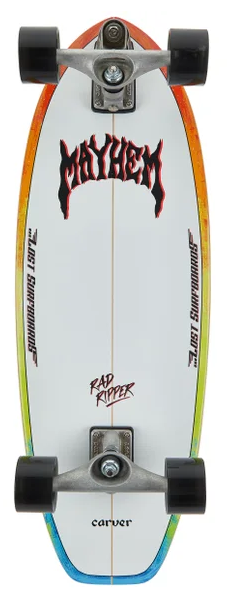 Carver Lost C7 Raw Rad Ripper Surfskate Complete 10.5 in
